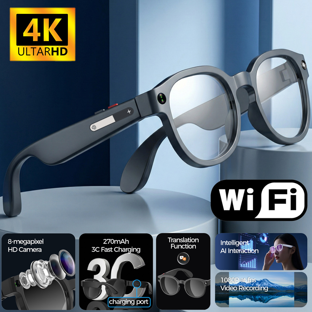 Smart Glasses Lens - Occhiali Smart AI 2026 con Traduzione