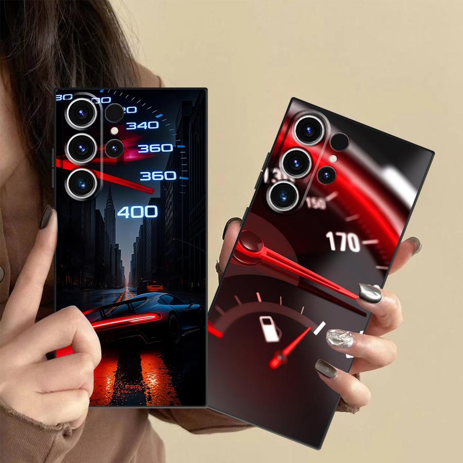 Samsung Galaxy S24 - Custodia Rossa con Motivo Auto per