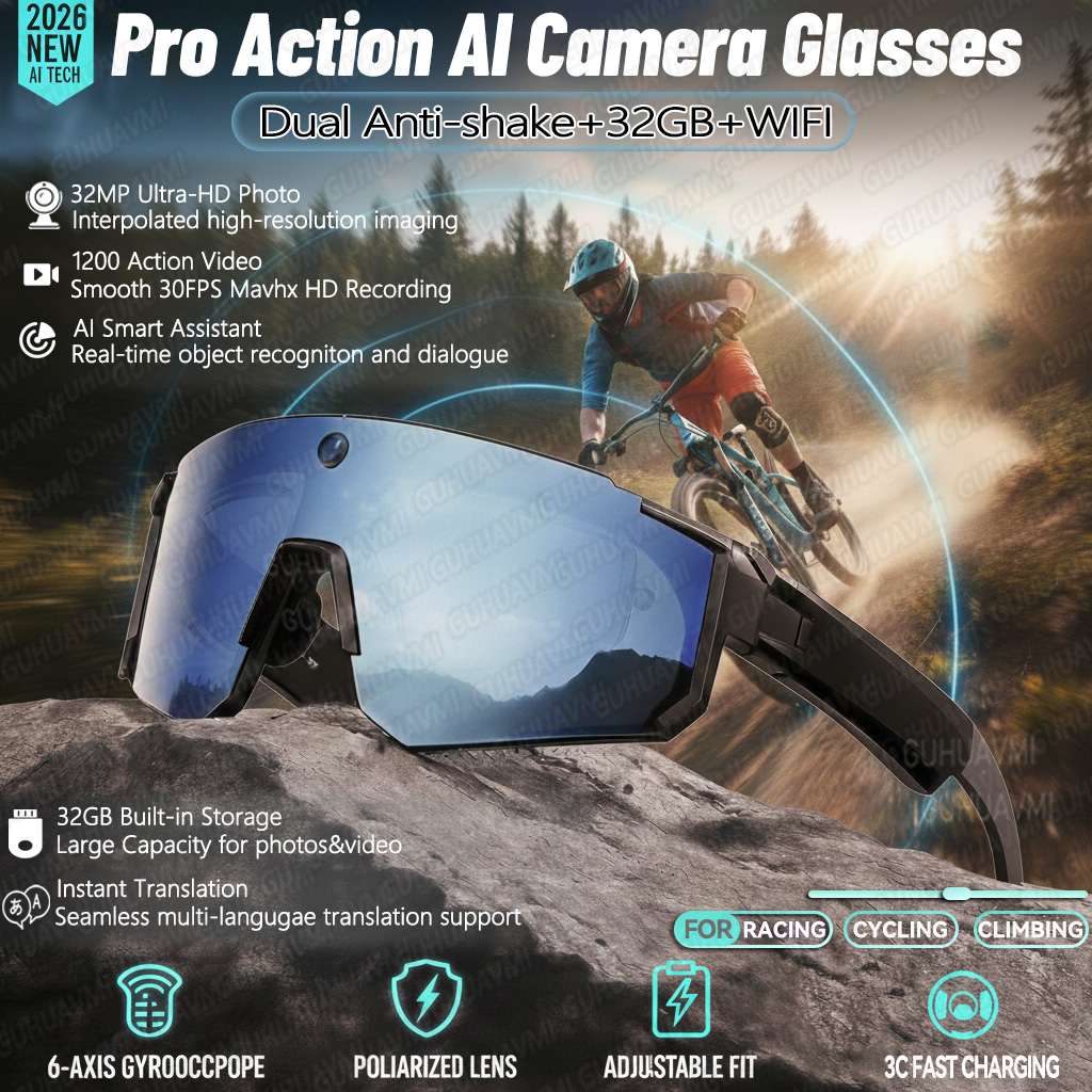 Smart Glasses Lens - Nuovi occhiali intelligenti AI per riprese